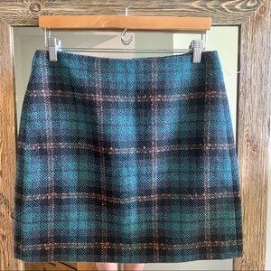 NWT Loft plaid tweed skirt size 6